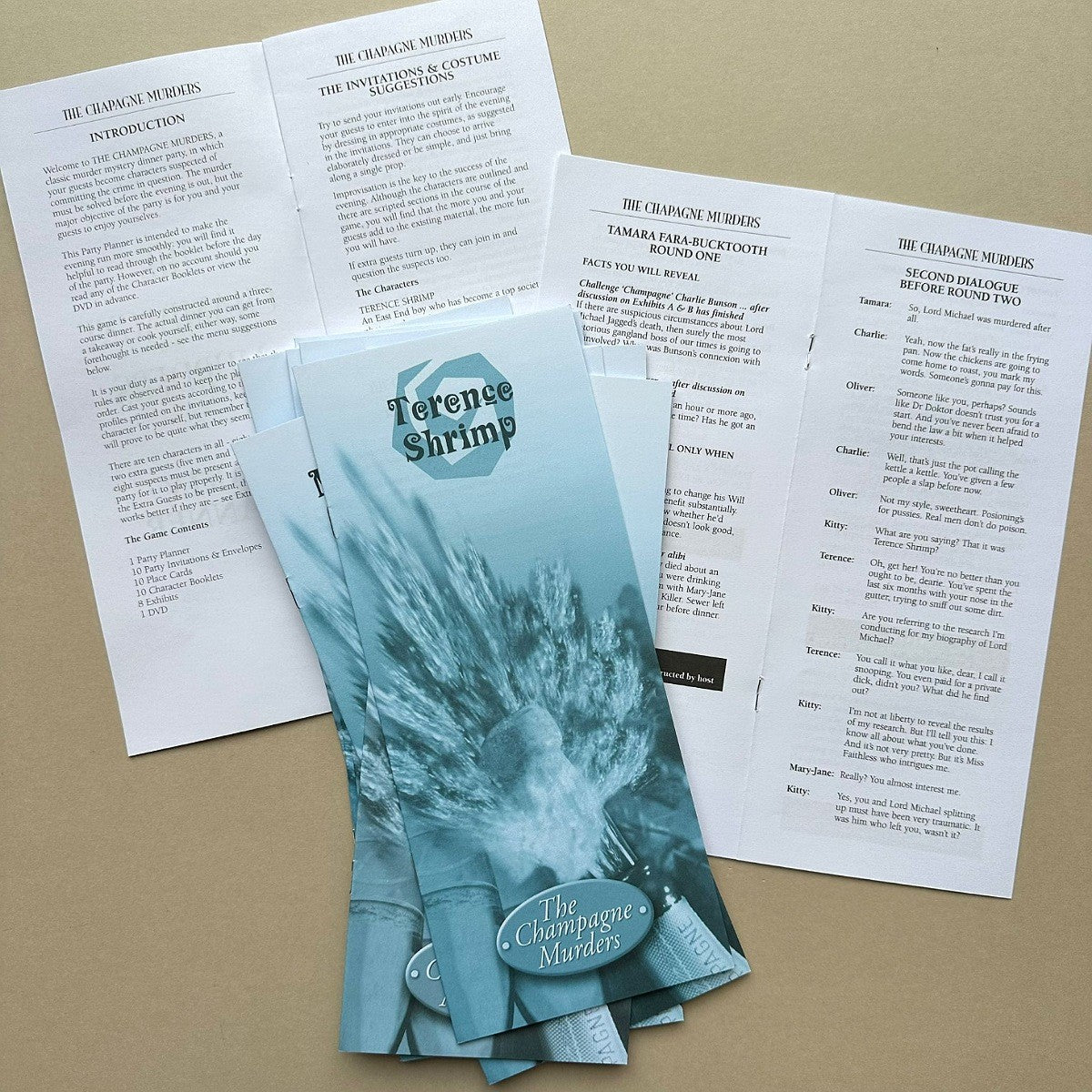 Murder Mystery Party Game - Champagne Murder