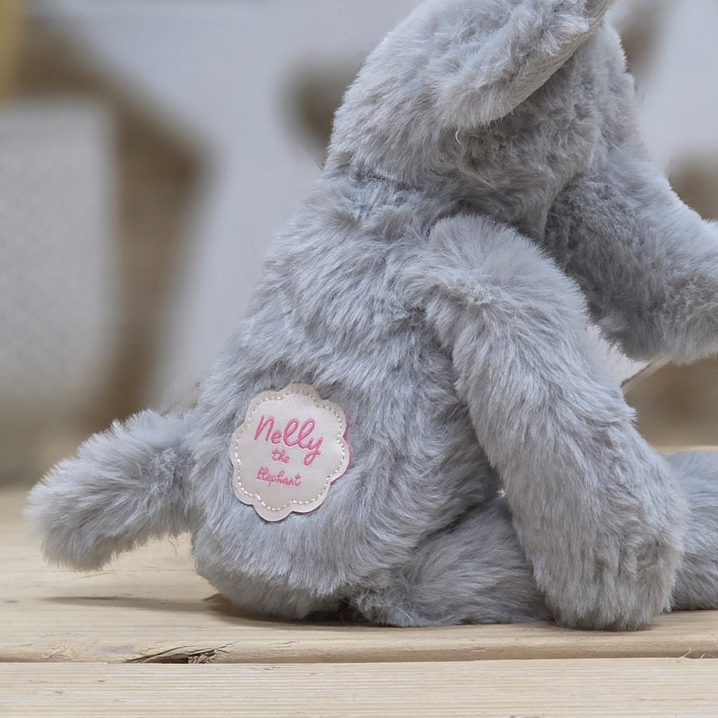 Nelly The Long Leg Light Grey Elephant Soft Toy