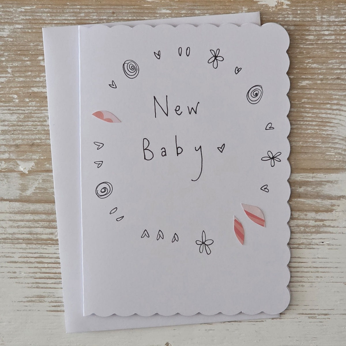Handmade New Baby Pink Card