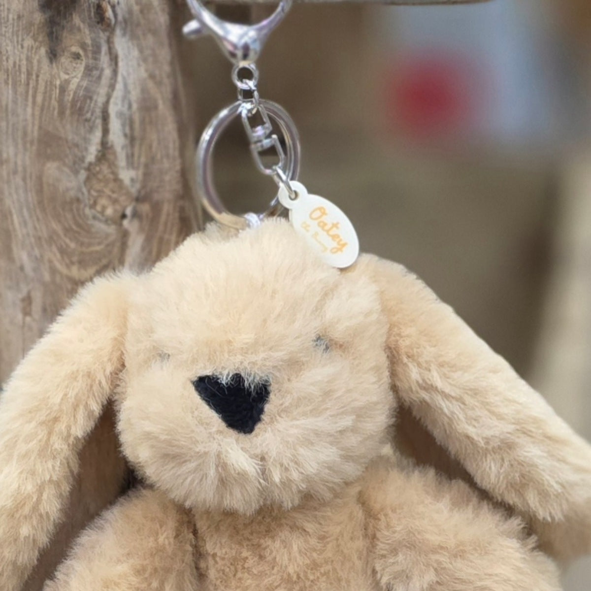 Oatey The Plush Light Brown Bunny Keyring