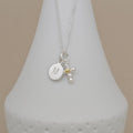 Personalised Children's Two Tone Cross Necklace