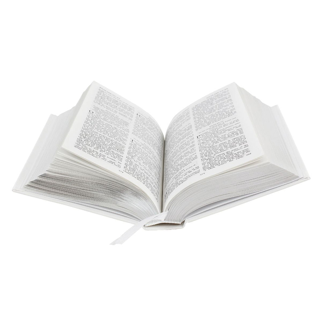 Open book on a white background
