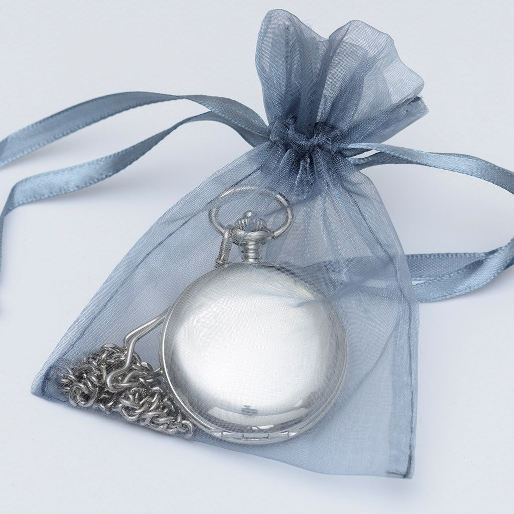 Personalised Polished Silver 'See You At...' Pocket Watch