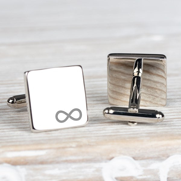 Personalised Silver 'Our Initials' Cufflinks