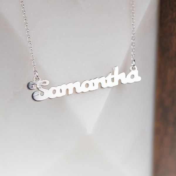 Personalised Solid Silver Name Necklace