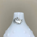 Personalised Solid Silver Origami Cat Necklace
