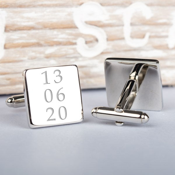 Personalised Special Dates Cufflinks