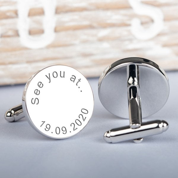 Personalised Wedding Cufflinks With Sayings