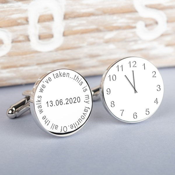 Personalised Wedding Cufflinks With Sayings