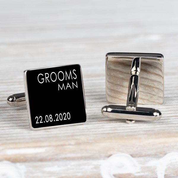 Personalised Wedding Party Photo Cufflinks