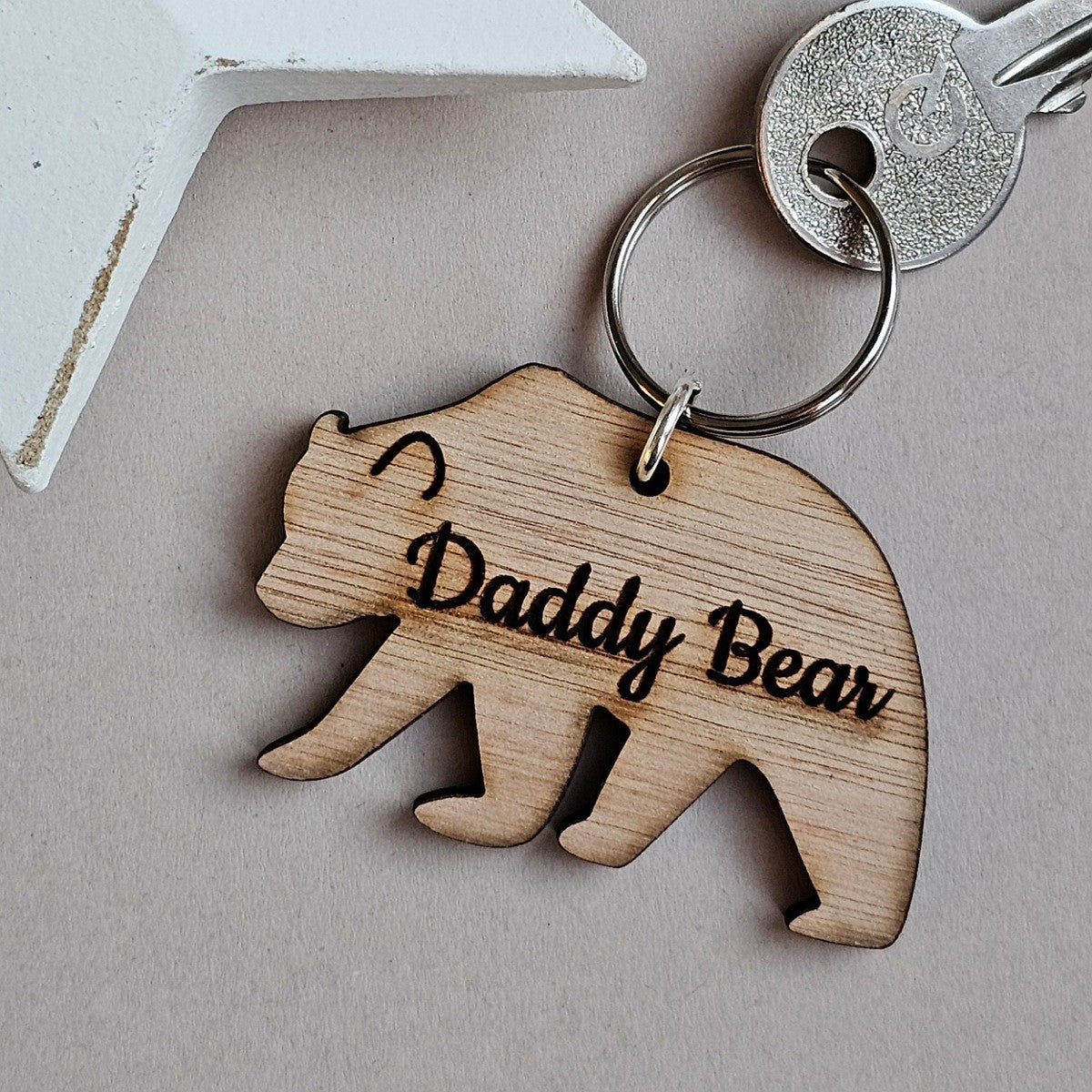Personalised 'Daddy Bear' Keyring