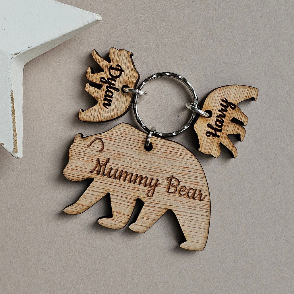 Personalised 'Mummy Bear' Keyring