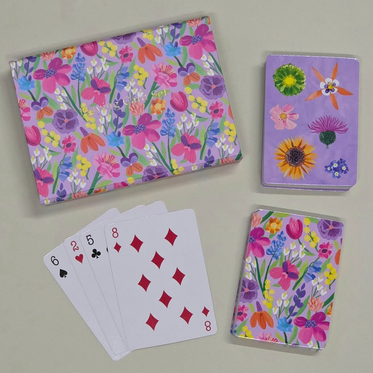 Playing Card Set - Floral Supernova