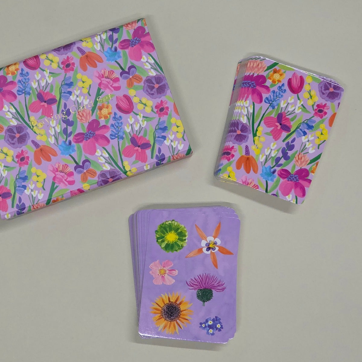 Playing Card Set - Floral Supernova