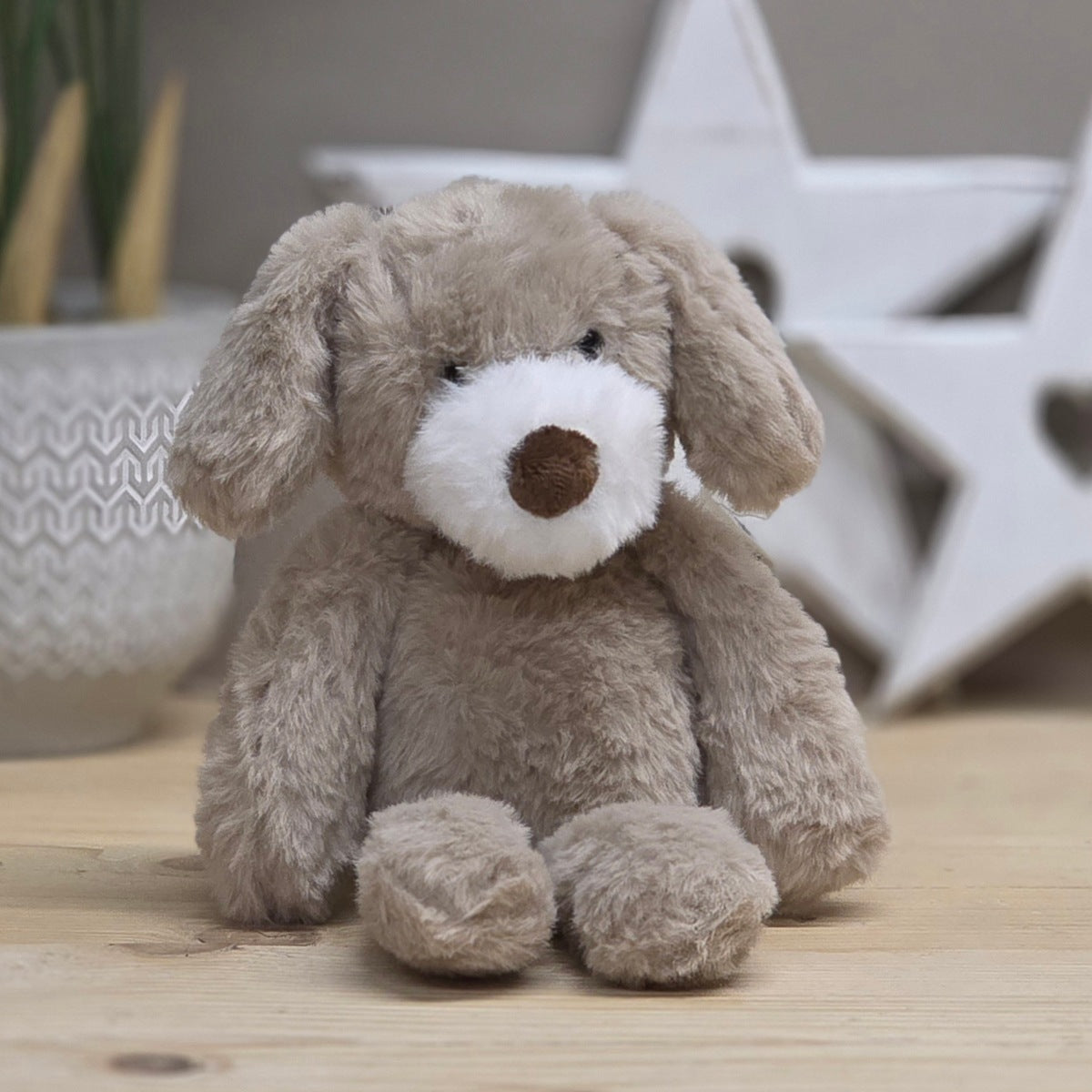 Remy The Plush Long Leg Beige Puppy Soft Toy