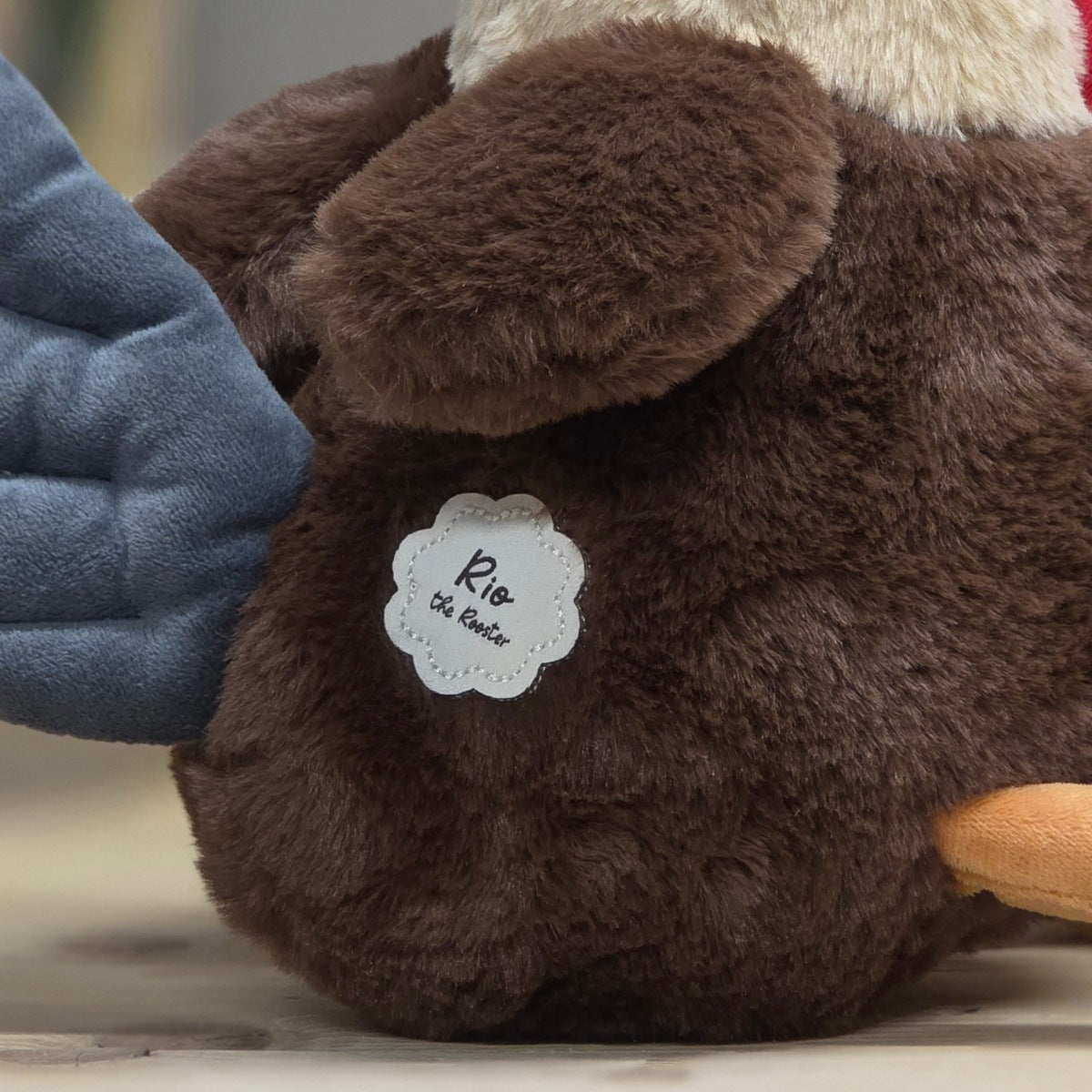Rio The Plush Sitting Rooster Soft Toy