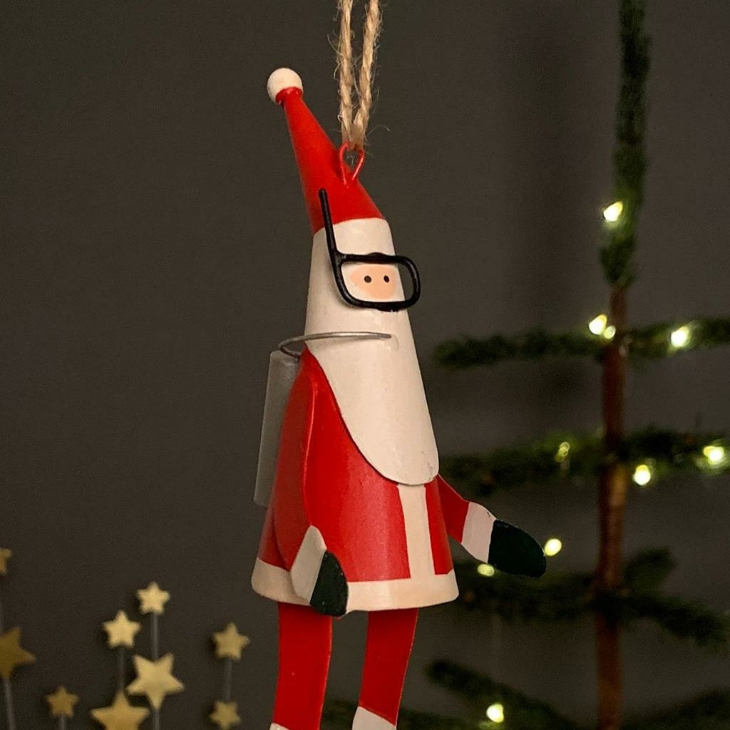 Scuba Diving Santa Hanging Christmas Decoration
