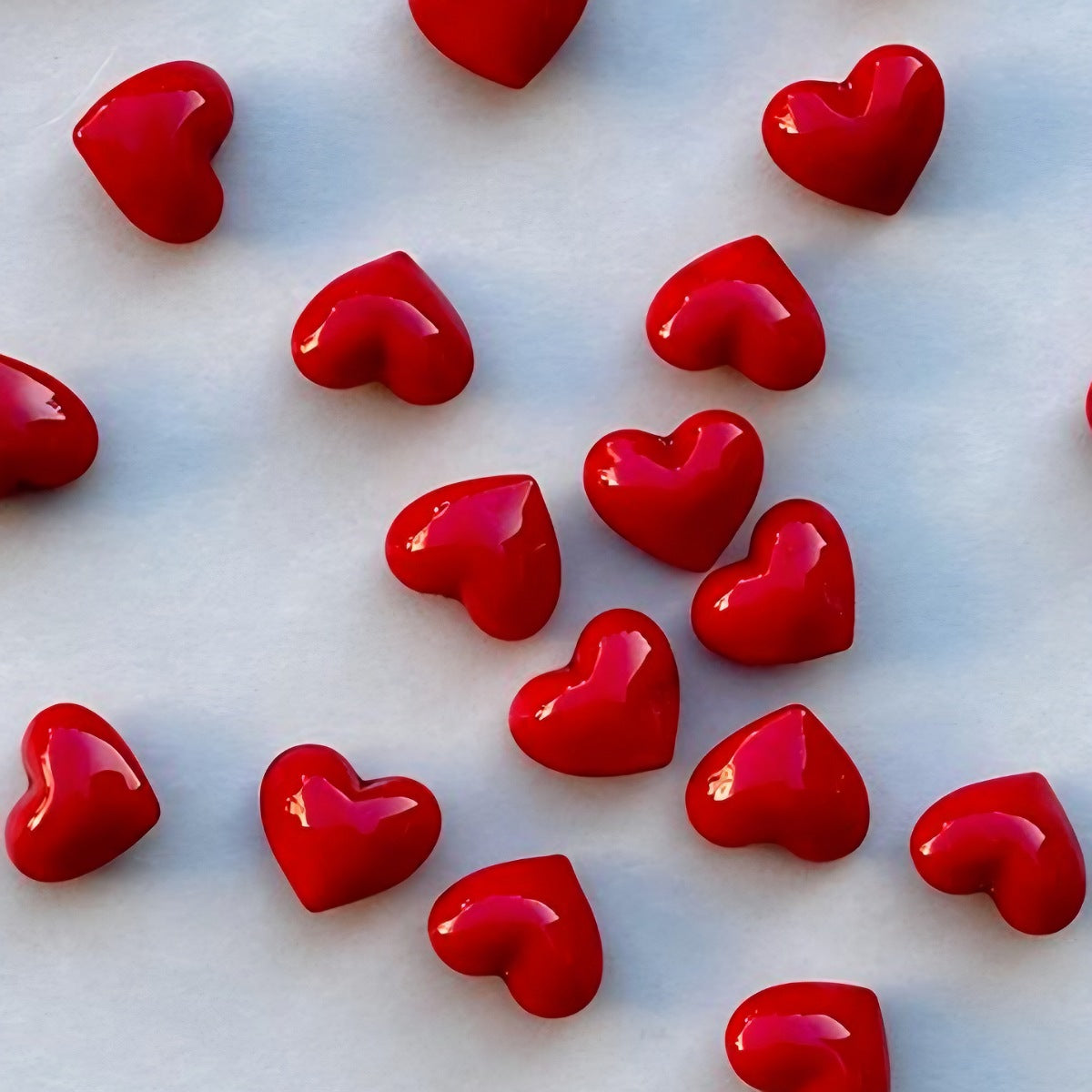 Small Glass Red Heart Decoration