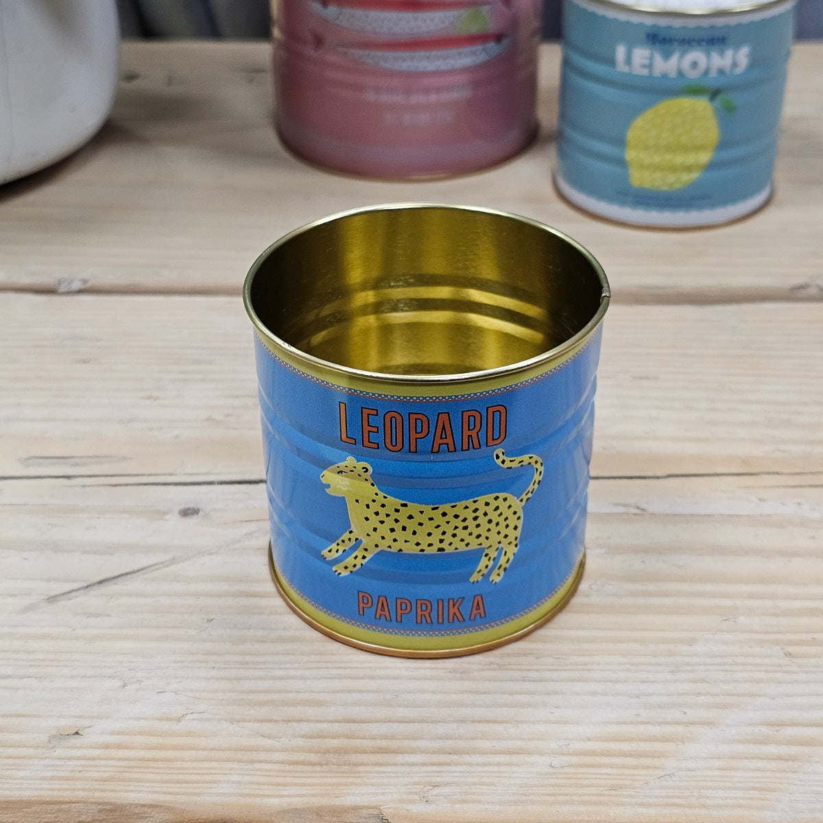 Small Storage Tin - Leopard