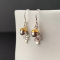Solid Silver Oak Leaf And Acorn Earrings