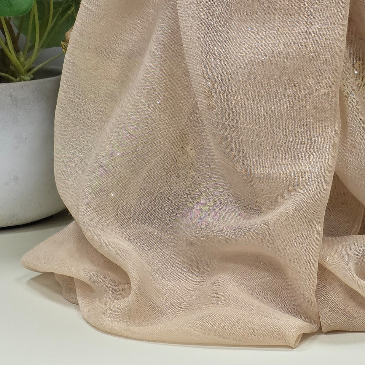Sparkle Scarf in Cream