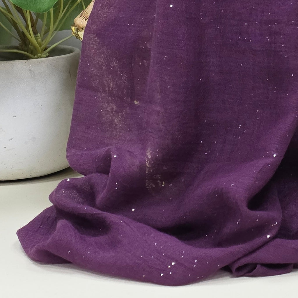 Sparkle Scarf in Dark Purple