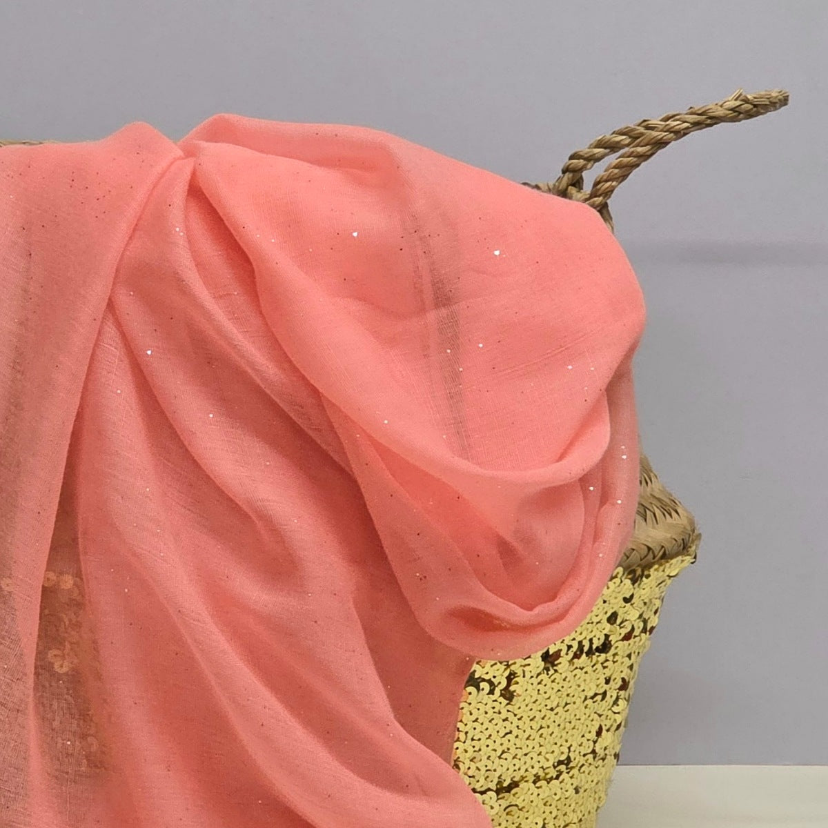 Sparkle Scarf in Light Pink