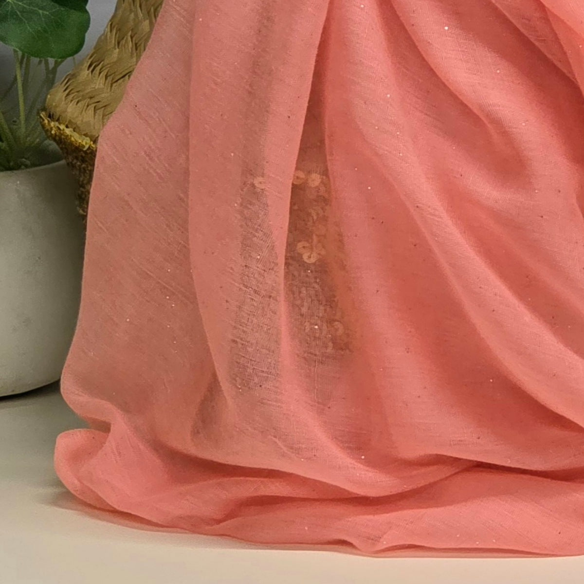 Sparkle Scarf in Light Pink