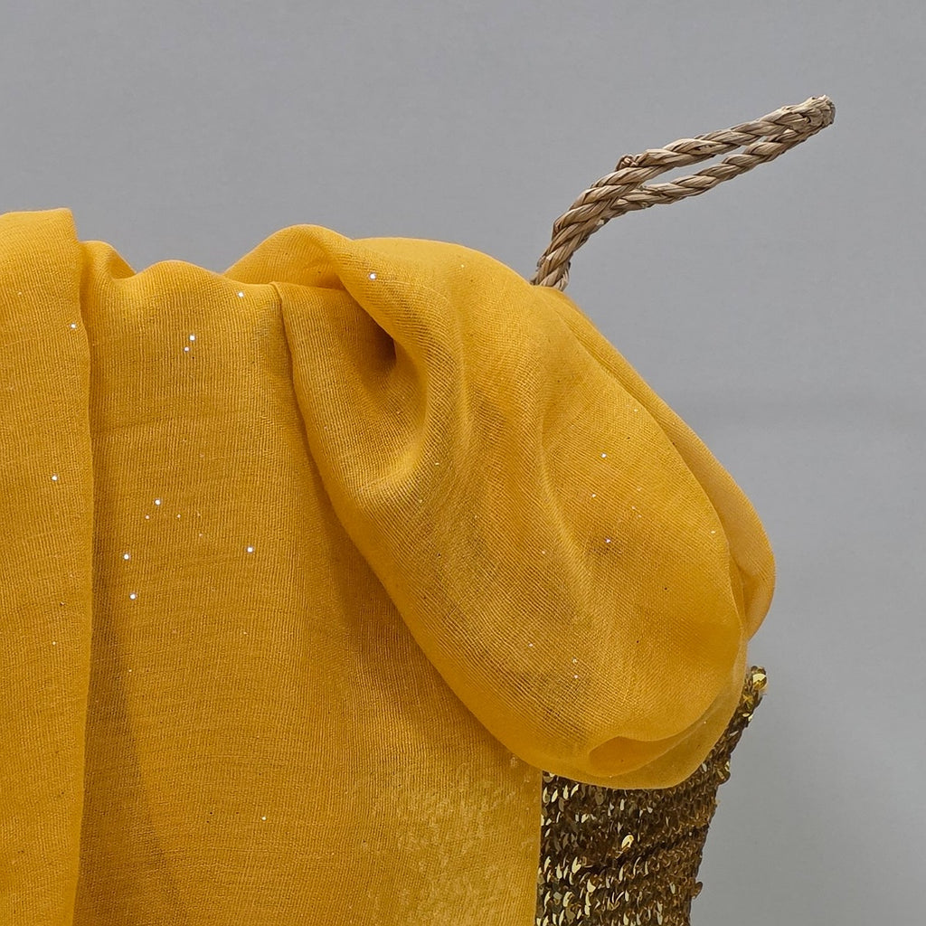 Sparkle Scarf in Mustard Yellow