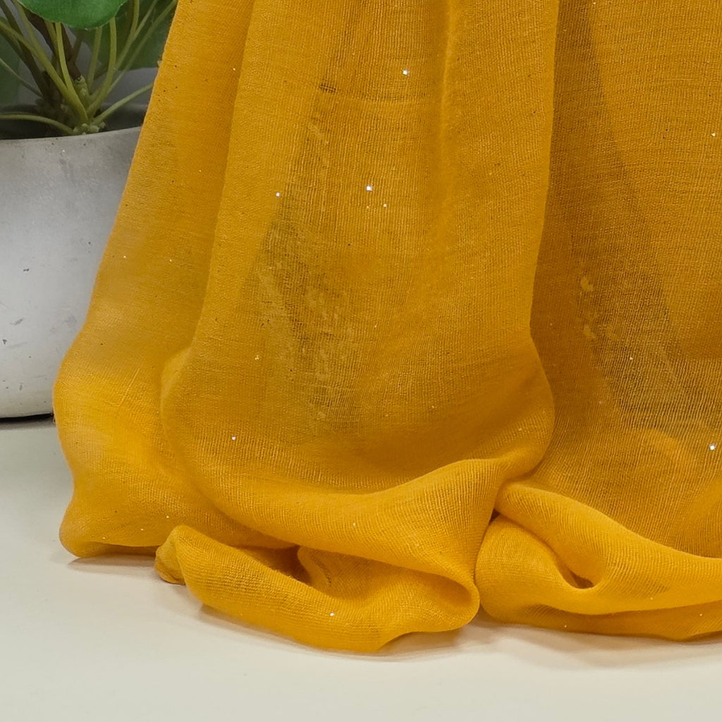 Sparkle Scarf in Mustard Yellow