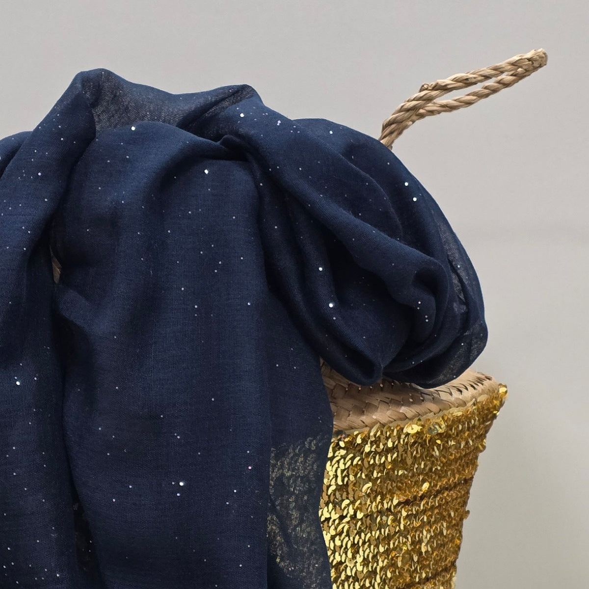 Sparkle Scarf in Navy Blue