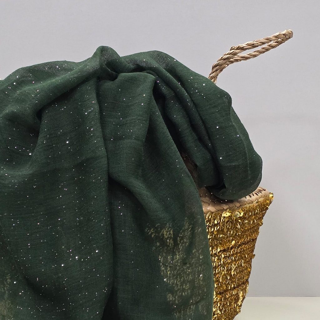 Sparkle Scarf in Rainforest Green