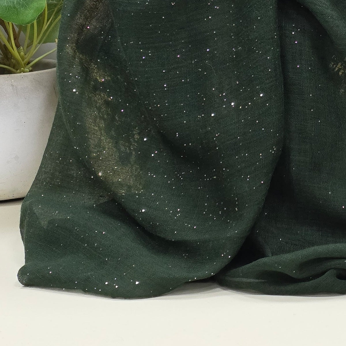Sparkle Scarf in Rainforest Green