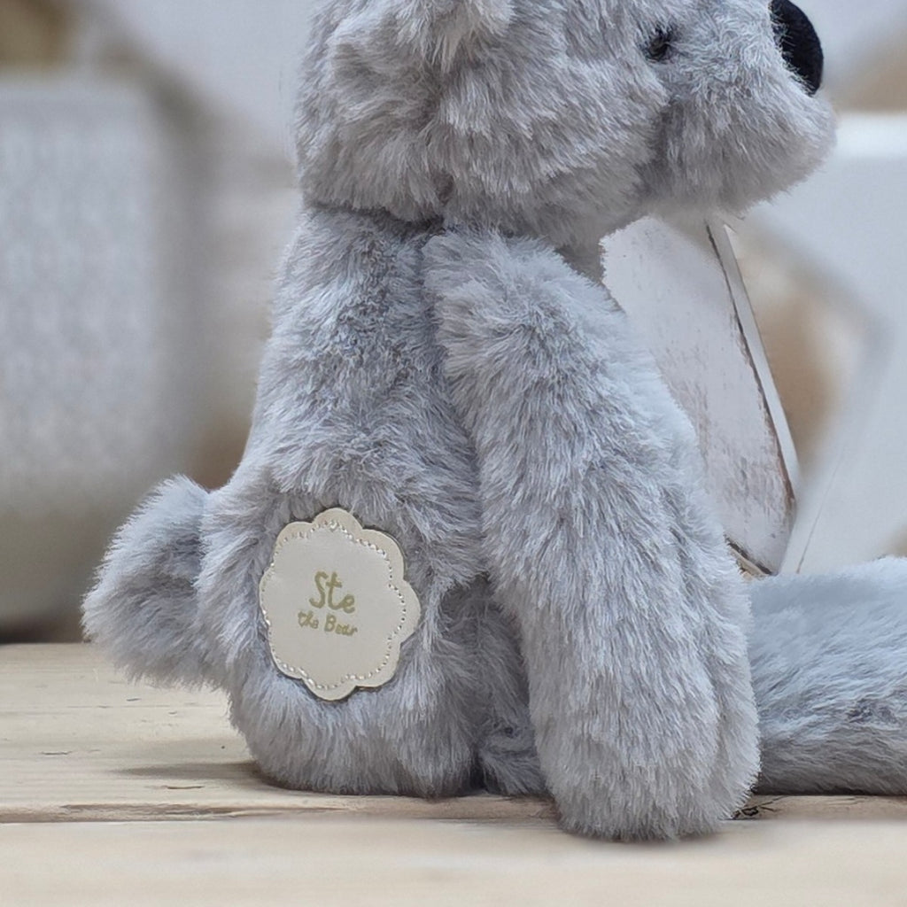 Ste The Long Leg Grey Teddy Bear Soft Toy