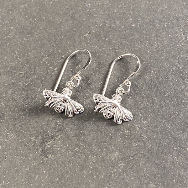Sterling Silver Queen Bee Earrings
