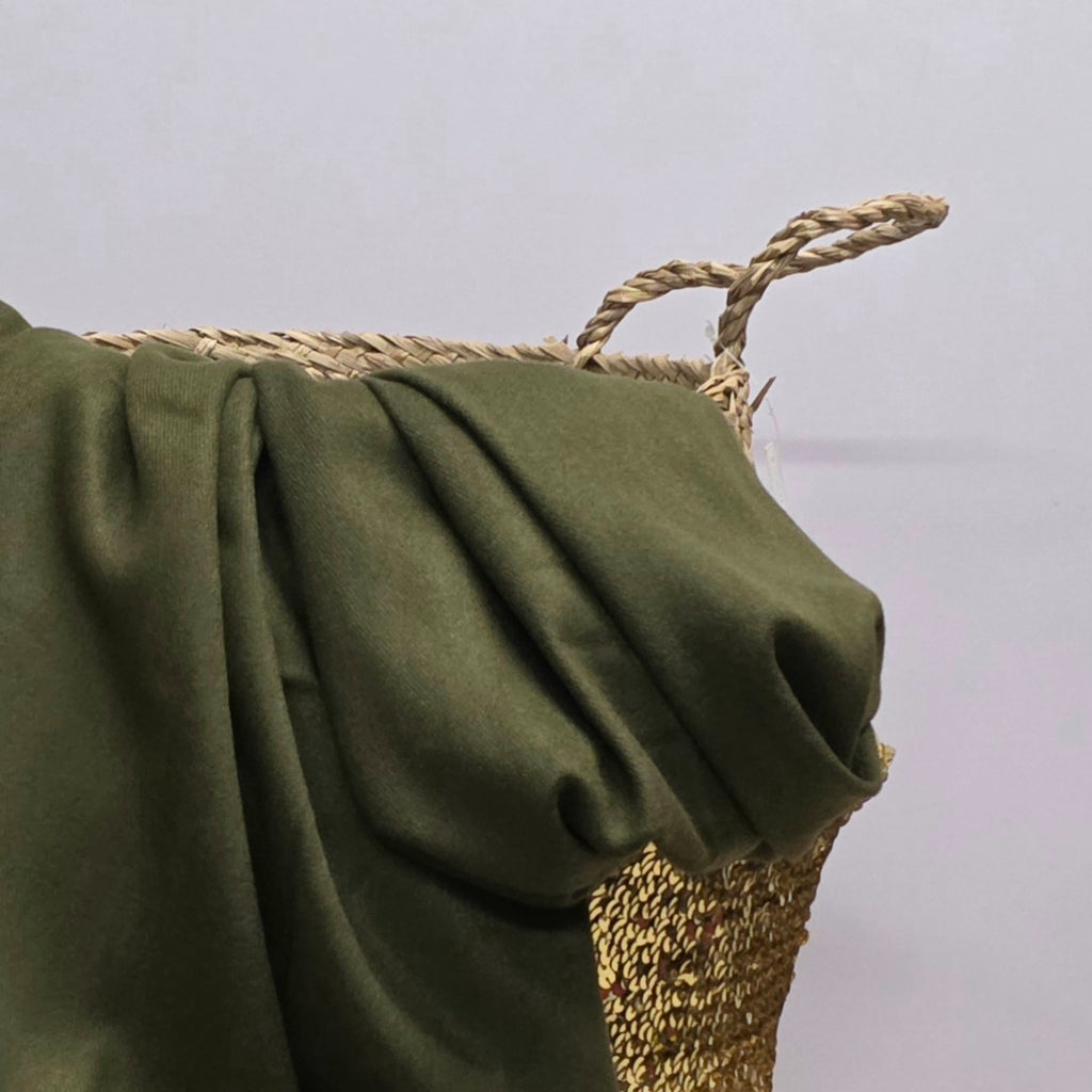 Super Soft Plain Pashmina Style Scarf in Army Green