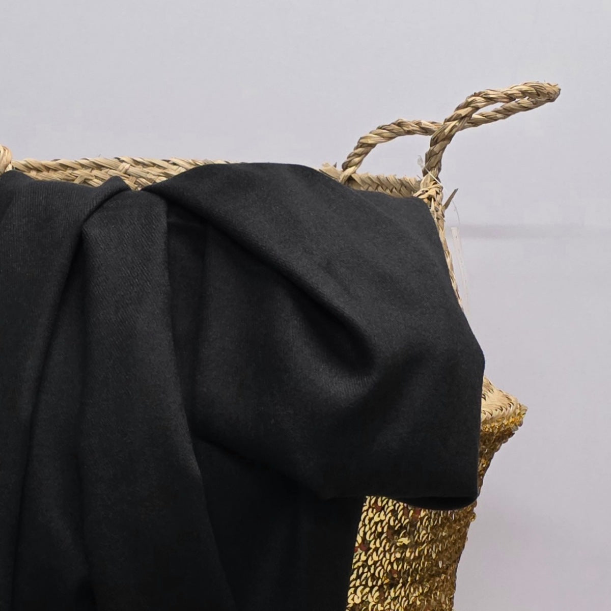 Super Soft Plain Pashmina Style Scarf in Black