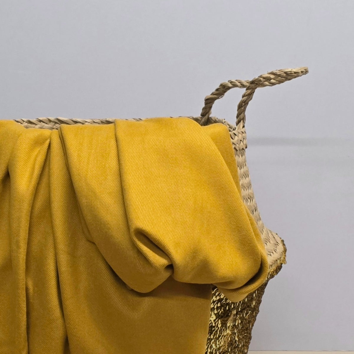 Super Soft Plain Pashmina Style Scarf in Mustard