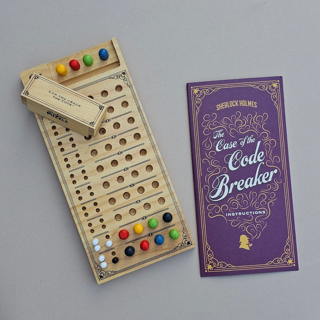 The Case Of The Code Breaker Wooden Peg Puzzle