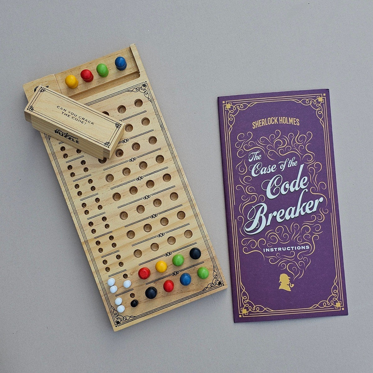 The Case Of The Code Breaker Wooden Peg Puzzle