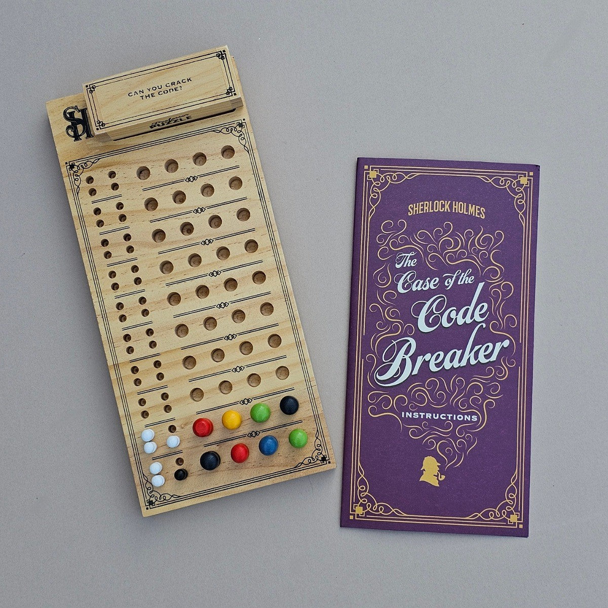 The Case Of The Code Breaker Wooden Peg Puzzle