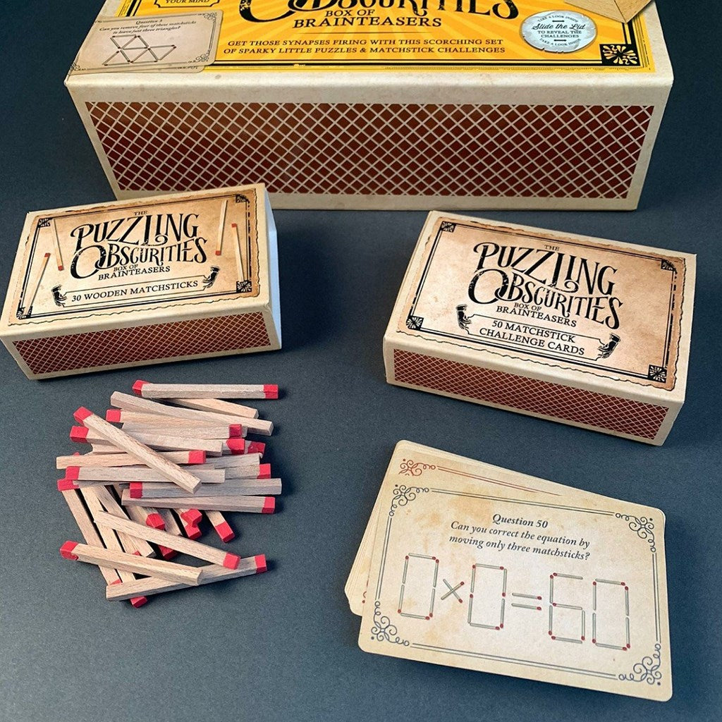 The Puzzling Obscurities Set Of Matchbox Puzzles