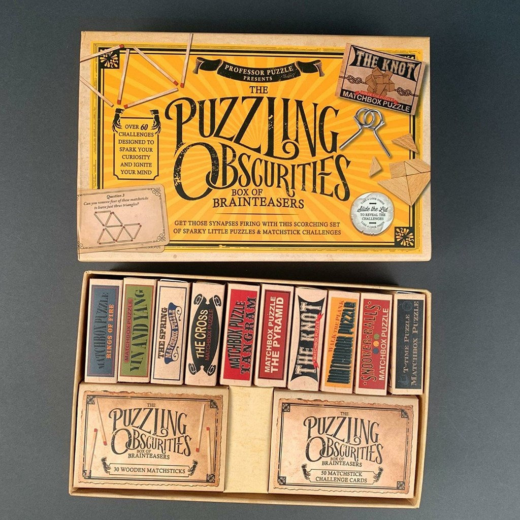The Puzzling Obscurities Set Of Matchbox Puzzles
