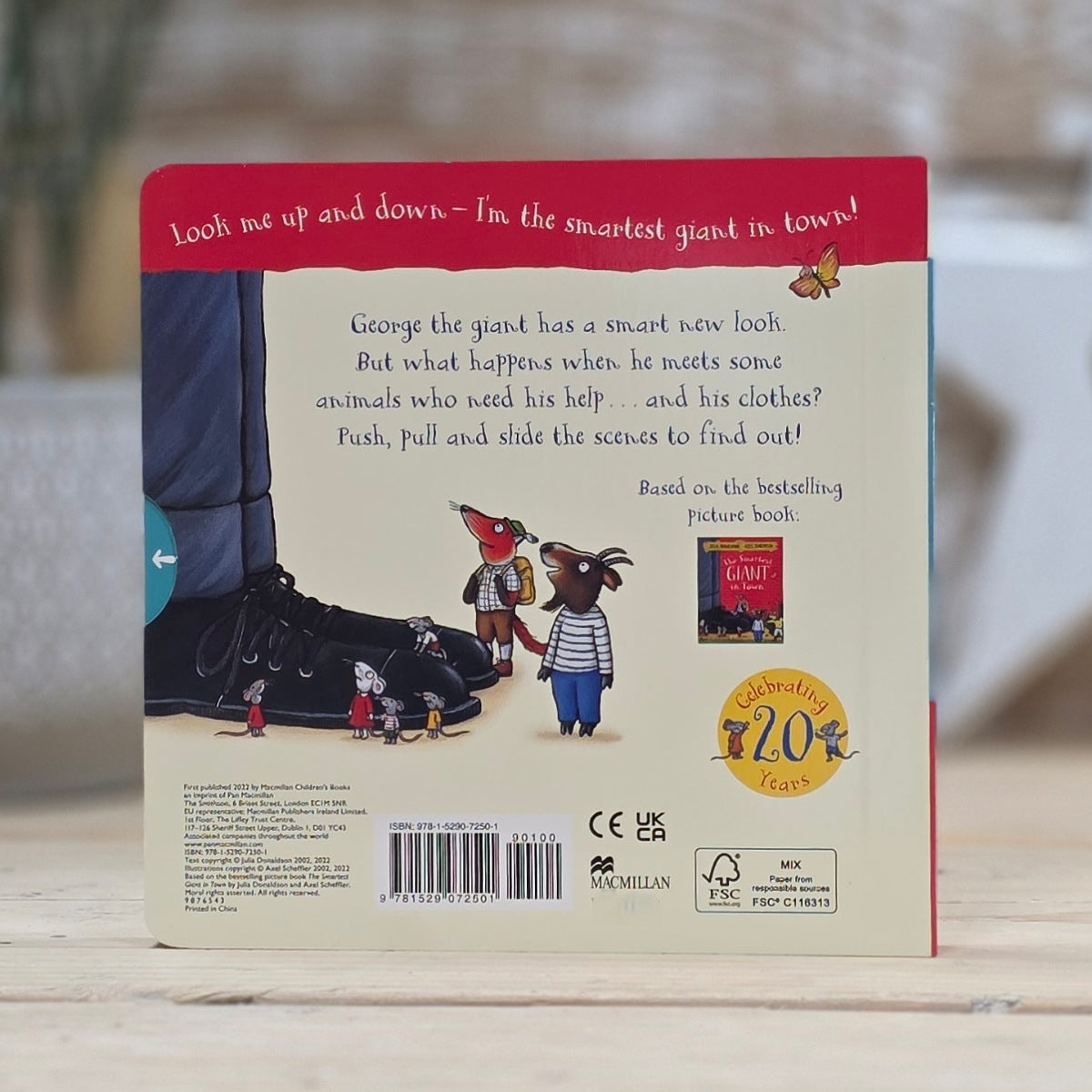 The Smartest Giant in Town Push, Pull and Slide Book