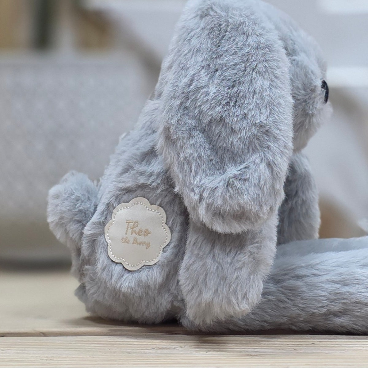 Theo The Long Leg Grey Bunny Soft Toy