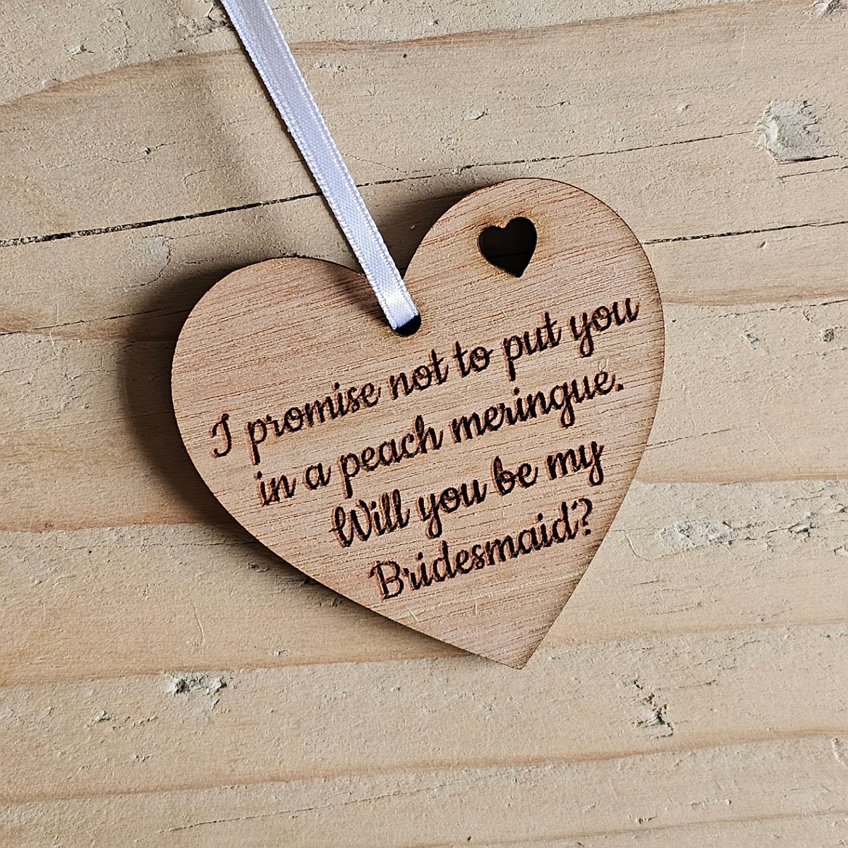 'Will You Be My Bridesmaid' Hanging Decoration and Card