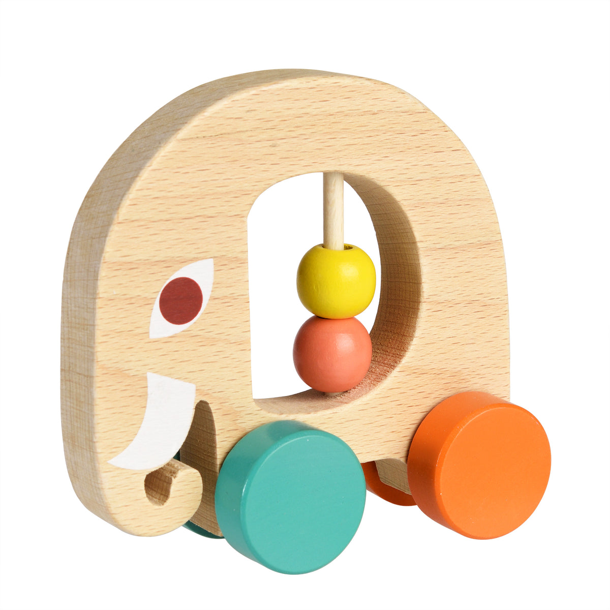 Wooden Elephant Push Along Toy
