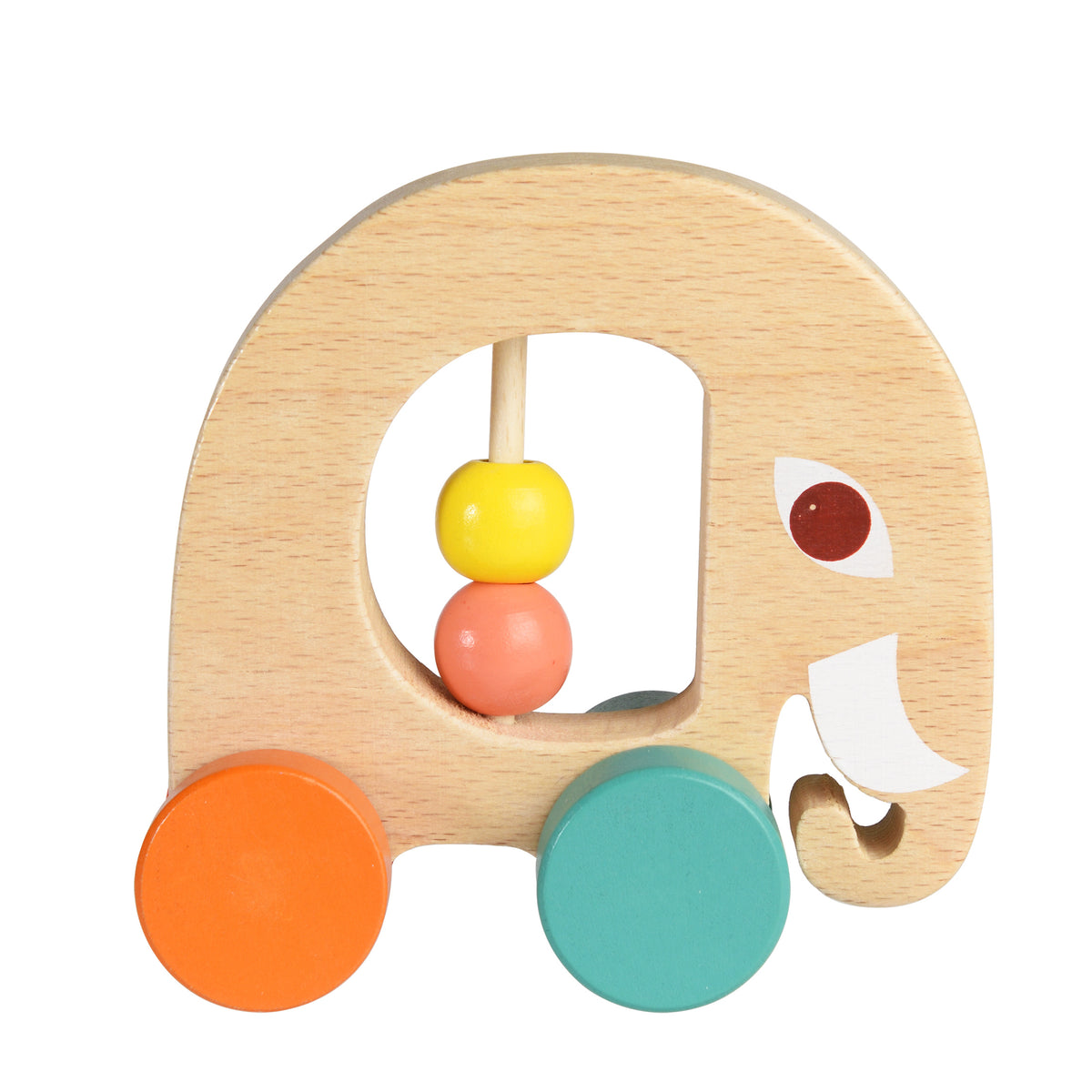 Wooden Elephant Push Along Toy