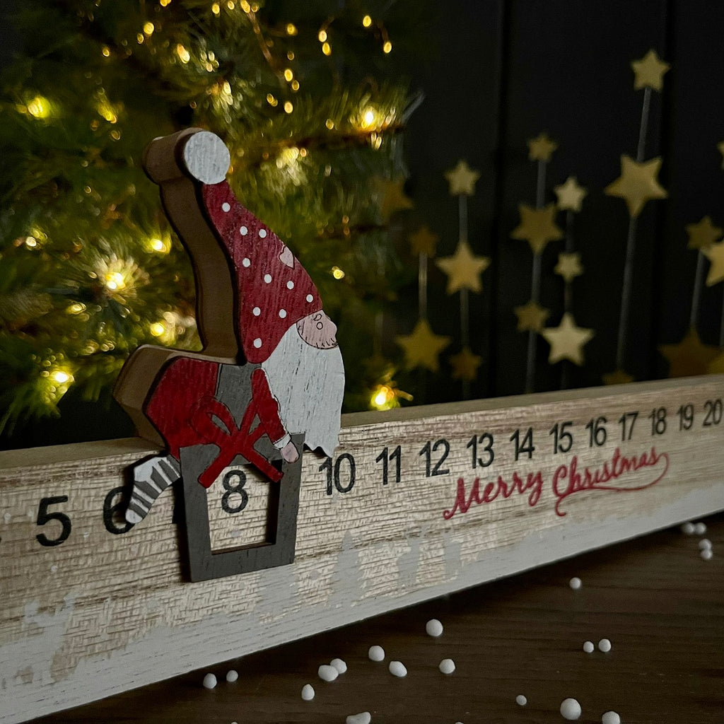 Wooden 'Merry Christmas' Gonk Advent Rule