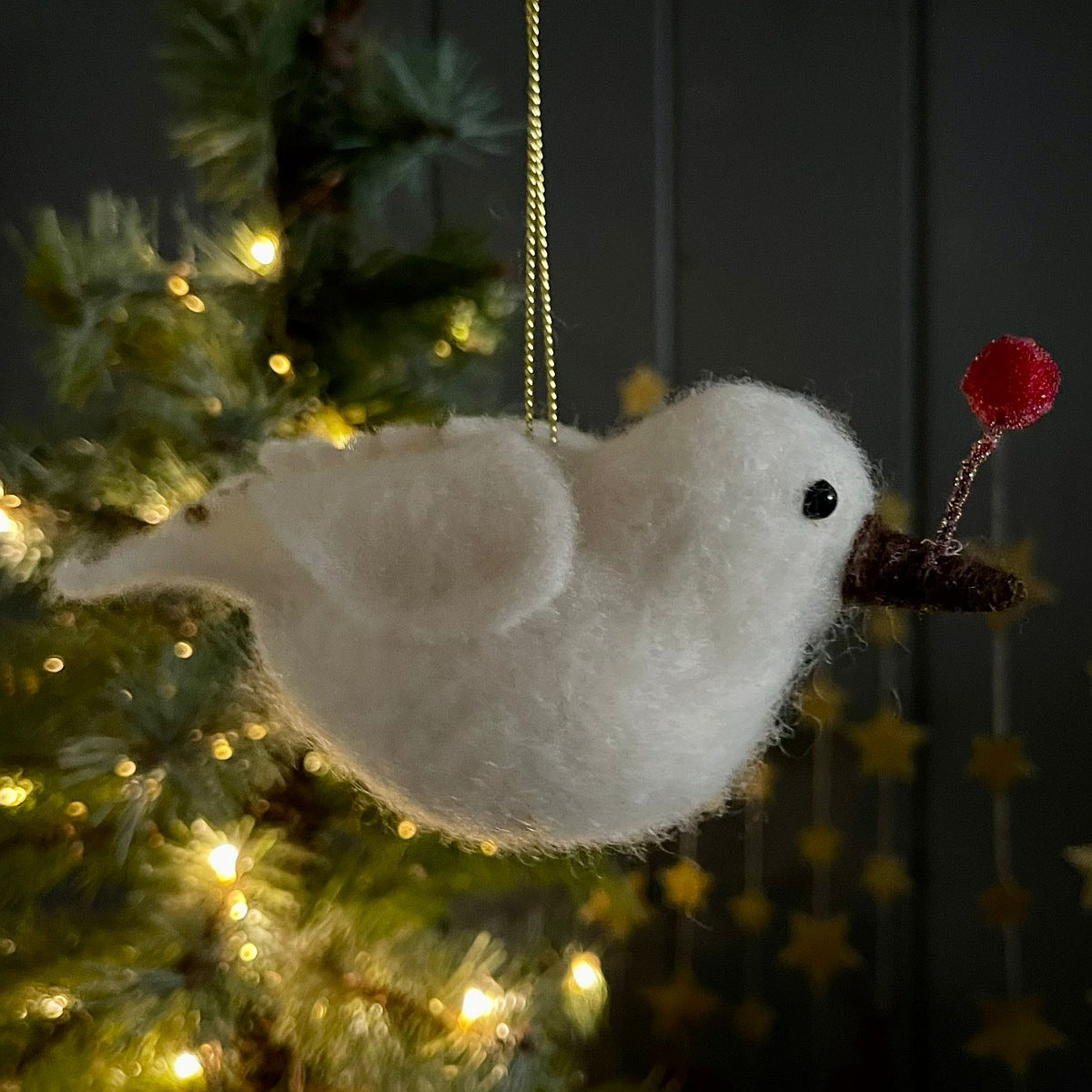 Wool Dove Hanging Decoration